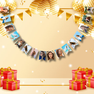 2026 Graduate Photo Modern Graduation Party Bunting Flags