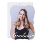 2026 Graduate Photo White Flourish Script Overlay