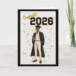 2026 Graduation Card for Him - African American 