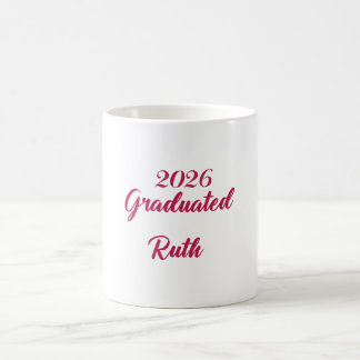 2026 Graduation coffee mug | Customize name mug
