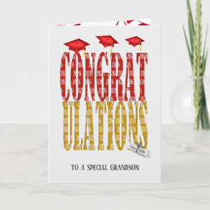 2026 Graduation Congratulations for Grandson Card