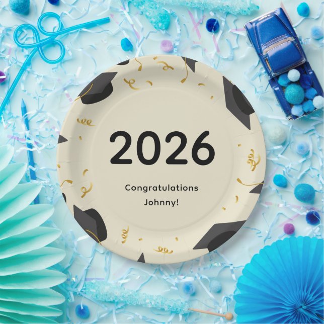 2026 Graduation Paper Plates (Party)