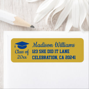 2026 Graduation Personalized Grad Return Address