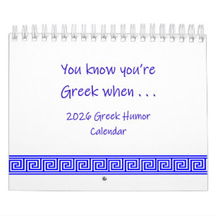 2026 Greek Humor Calendar