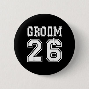 2026 Groom Engagement Party Matching Honeymoon 2 Inch Round Button