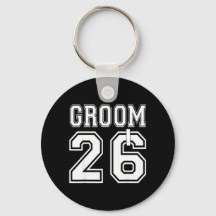 2026 Groom Engagement Party Matching Honeymoon Keychain