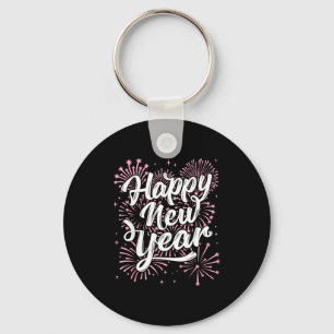 2026 Happy New Year Eve Party Firework Men Women K Keychain