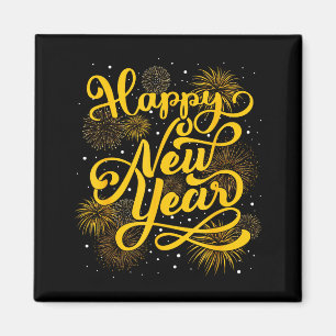 2026 Happy New Year Firework New Year's Eve Party Magnet