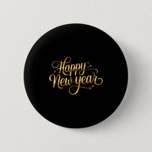 2026 Happy New Year Fireworks 2 Inch Round Button