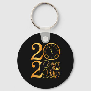 2026 Happy New Year Keychain
