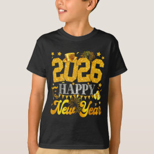 2026 Happy New Year Party Fireworks New Years Eve T-Shirt