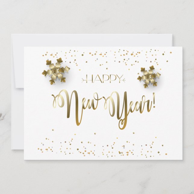 2026 Happy New Year! Winter Holiday Festive Card (Front)