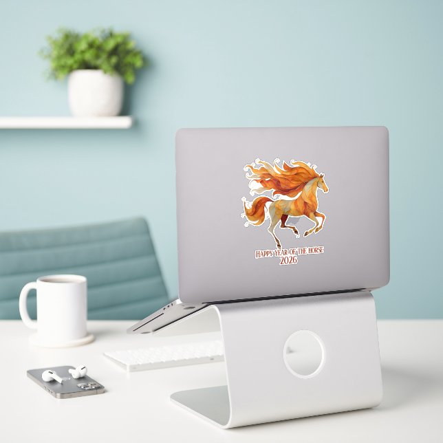 2026 Happy Year of the Horse Design (Laptop On Desk)