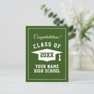 2026 High School grad party personalized postcards