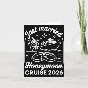 2026 honeymoon cruise matching newlywed wedding card
