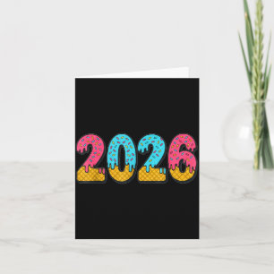 2026 Ice Cream Drip Meme New Year Gen Alpha Slang  Card