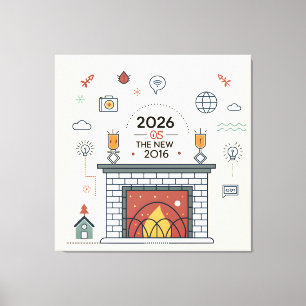 2026 Is The New 2016 Digital Culture Vector Canvas Print
