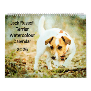 2026 Jack Russell Terrier Dog Lover Person Gift Calendar