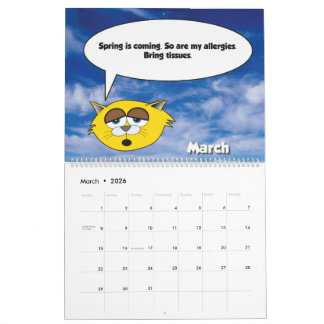 2026 Jerry The Cat Calendar