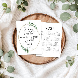 2026 JW Year Text Calendar Card