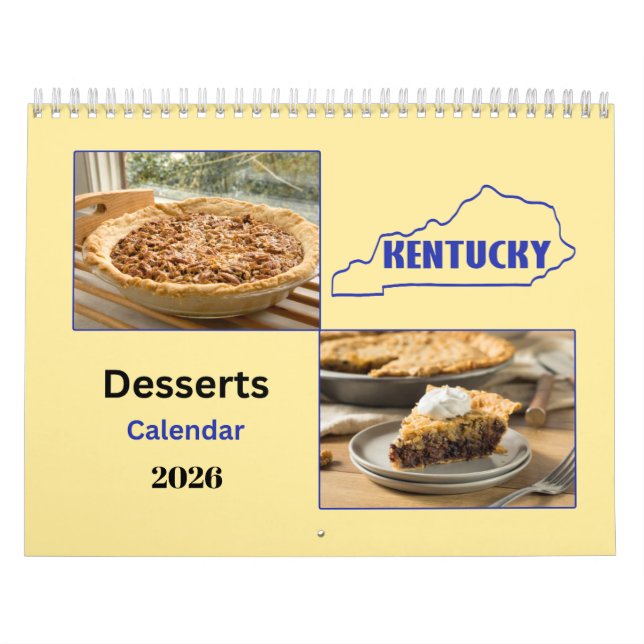2026 Kentucky Desserts 12 Month Calendar (Cover)
