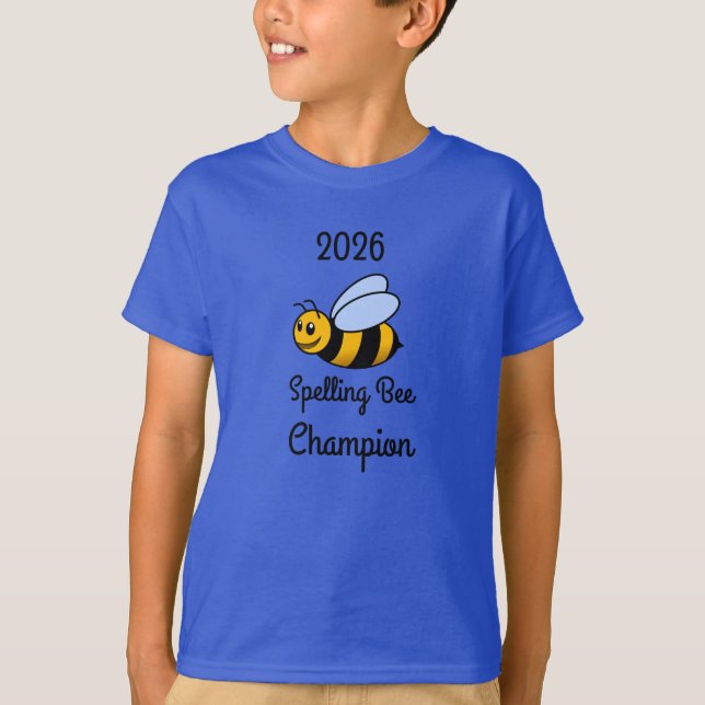 2026 Kids' Spelling Bee Champion T-Shirt (Front)