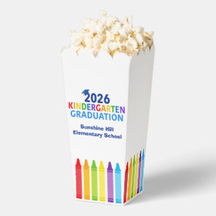 2026 Kindergarten Graduation Custom Party Popcorn Favor Box