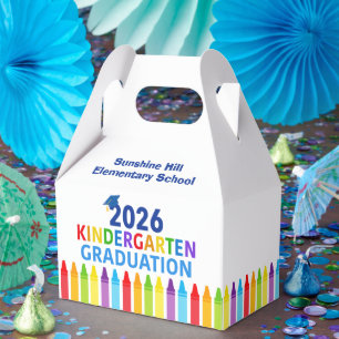 2026 Kindergarten Graduation Custom School Party Favor Box