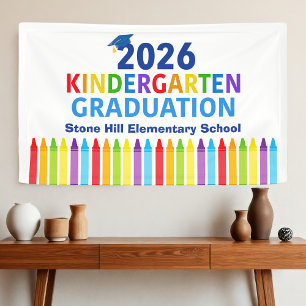 2026 Kindergarten Graduation Elementary School Banner