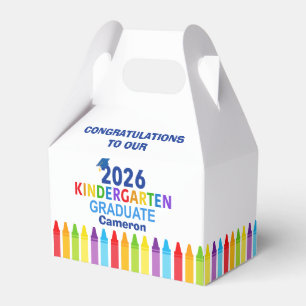 2026 Kindergarten Graduation Party Custom Graduate Favor Box