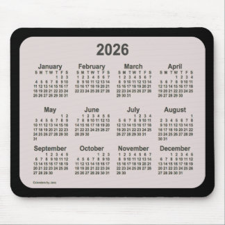 2026 La Boca on Black Calendar by Janz Two Tone Mouse Pad