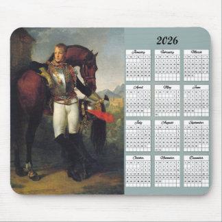 2026 Lieutenant Charles Legrand Painting Calendar Mouse Pad