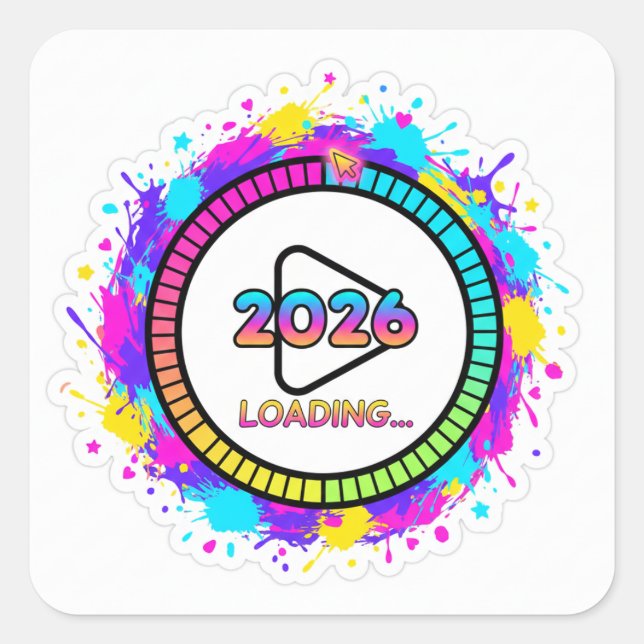 2026 Loading Play Button Sticker (Devant)