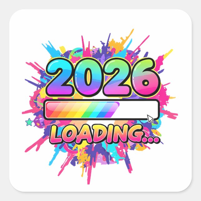 2026 Loading... Progress Bar Sticker (Front)