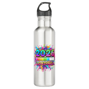 2026 Loading... Progress Bar Sticker 710 Ml Water Bottle