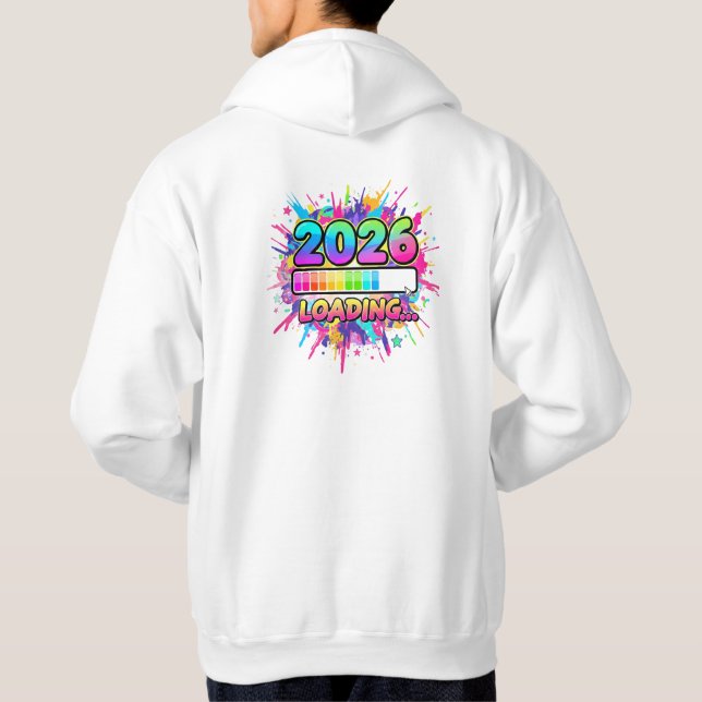 2026 Loading Progress Bar Sticker Hoodie (Back)
