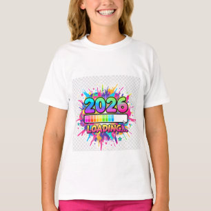 2026 Loading... Progress Bar Sticker T-Shirt