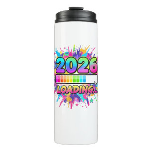 2026 Loading... Progress Bar Sticker Thermal Tumbler
