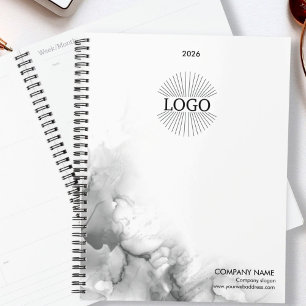 2026 Logo Black White Business Planner