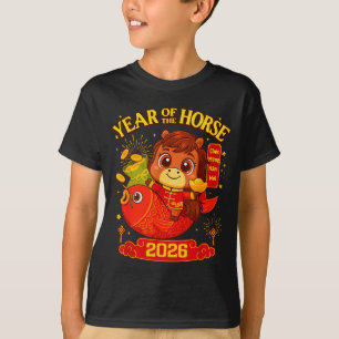 2026 Lunar New Year Horse Vietnamese Men Women Gir T-Shirt