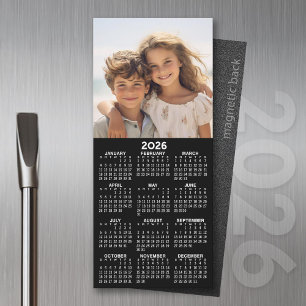 2026 Magnetic Calendar with Photo Collage