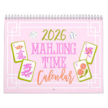 2026 Mahjong Time Wall Calendar