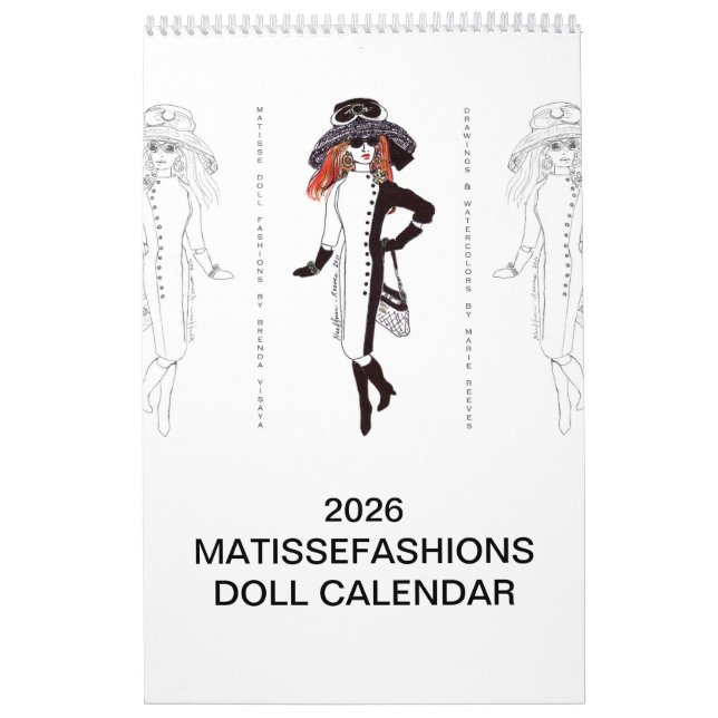 2026 MatisseFashions Illustration Calendar (Cover)