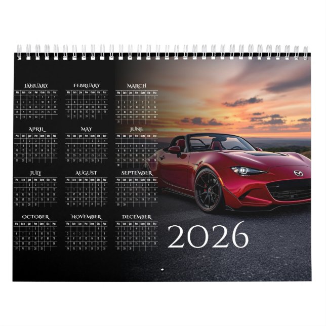 2026 MX-5 Miata Vol 2 Calendar (Cover)