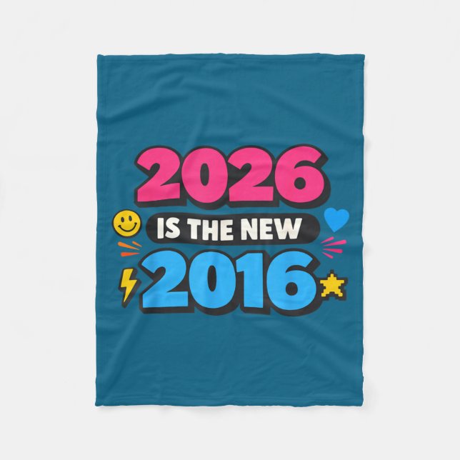 2026 New 2016 Internet Nostalgia Design Fleece Blanket (Front)