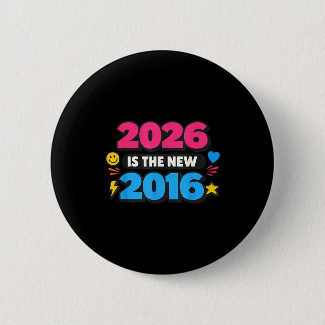 2026 New 2016 Internet Nostalgia Graphic Art 2 Inch Round Button (Front)