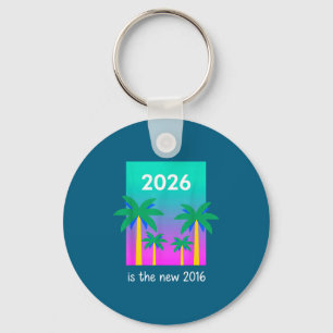 2026 New 2016 Vaporwave Palm Keychain