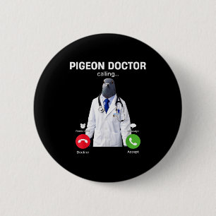 2026 new brainrot internet meme doctor pigeon 2 inch round button