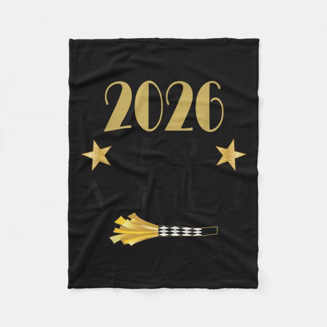 2026 New Year Quote  Fleece Blanket (Front)