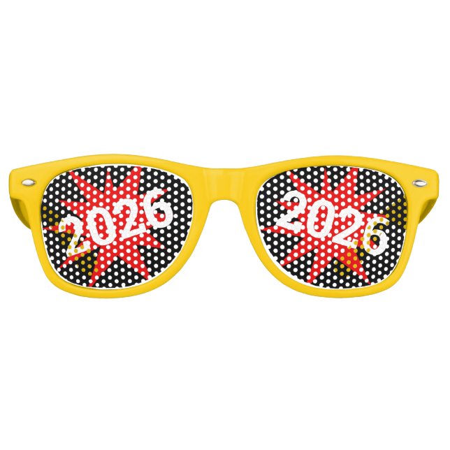 2026 NEW YEAR retro Shades / Fun Party Sunglasses (Front)